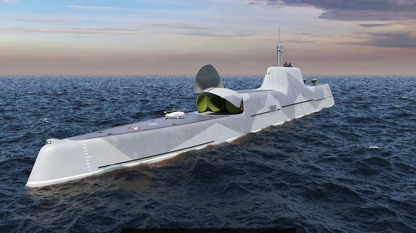 Россия показала, как будет выглядеть новый боевой корабль, способный погружаться под воду